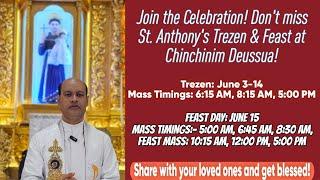St. Anthony's Trezen & Feast 2025 | Chinchinim Deussua | #tfrcctv
