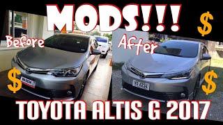 Modifications on my Toyota Corolla Altis G 2017 after 2 Years | Toyota Corolla Altis V 2.0 Inspired