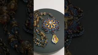 Колье Зимняя звезда  #украшения #jewellery #vintage #newlife #recycle #кулон #авторскиеукрашения