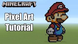 Minecraft Pixel Art Tutorial - Paper Mario