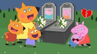 Mummy Pig is Very Sad... Fox Family, please get out of here now!!! Peppa Pig Funny Animation