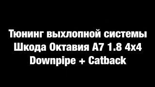 Тюнинг выхлопа Skoda Octavia А7 1.8 4x4 - Downpipe + Catback by ГлушакоФФ