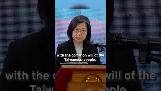 Tsai Rejects Xi's Remarks on Certainty of Unification | TaiwanPlus News #china #taiwan #xijinping
