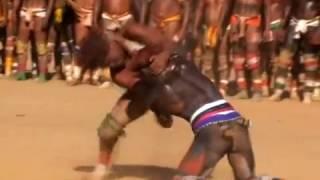 Traditional fight of the Xingu (huca-huka)