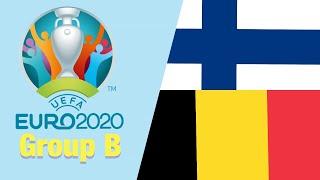 Euro 2020 Finland vs Belgium PES 2021 gameplay Group B