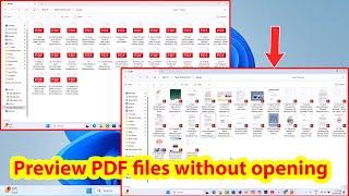 Fix pdf thumbnail not showing windows 11
