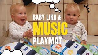 Baby plays the Music mat and learns Animals | Baby Lika daily life