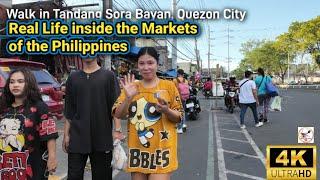 Exploring Real Life and Local Flavors in the Philippines | Walk in Tandang Sora Bayan Quezon City