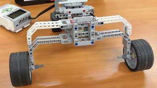 LEGO Technic (Mindstorms EV3) adjustable torsion bar suspension (регулируемая торсионная подвеска)