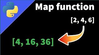 How to square numbers in a list using map() function in Python?