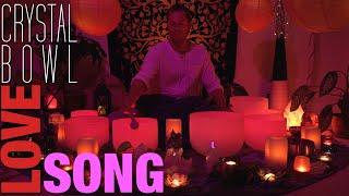 Crystal Singing Bowls for Love Sound Bath (No Talking) | Heart Healing Meditation | Sleep | Study
