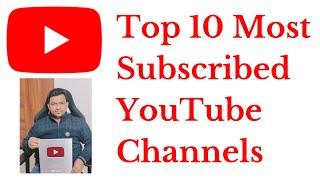 Top 10 Most Subscribed YouTube Channels 2024 | Ramesh Fadatare