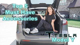 2023 TOP 5 Tesla Must Have Accessories Model Y | My Most Used & Loved!