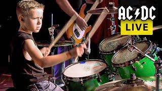 AC/DC & 7 Year Old Drummer - LIVE