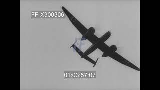 Heinkel He 219 Bomber, Taxiing, Taking Off & Landing - 300306X | Footage Farm Ltd