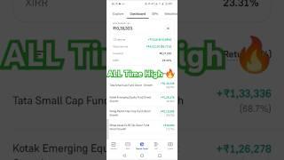 Today My Mutual Fund Portfolio ALL Time High  07 JUN #stockmarket #portfolioreview #shorts