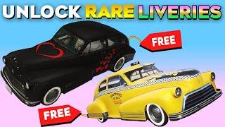 GTA 5 Online How to UNLOCK RARE LIVERIES (LS Lovers & Taxi Livery) ON NEW CAR CLASSIQUE BROADWAY