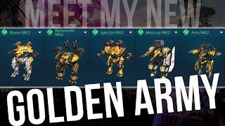 War Robots - My New “Golden Army” With Max Pilot Skills | Max Performance Gameplay