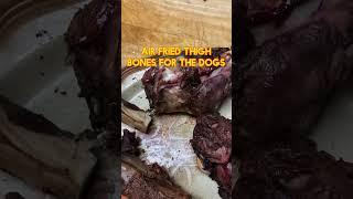 Air fried thigh bones for dog treats #hunting #venison #huntingdog