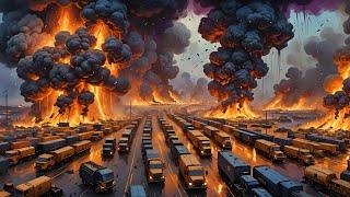 Huge losses! Russia intercepts and destroys 900 US and British ammunition trucks heading to Ukraine