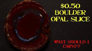 $1 Rough Opal Battle! Boulder Opal Nut Carving VS Cabbing, @RoysRocks VS Dr Fill.