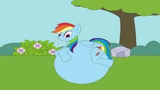 Rainbow Dash eats Sonic the Hedgehog vore