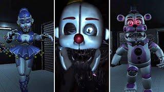 FNAF SL Jumpscares in The Glitched Attraction