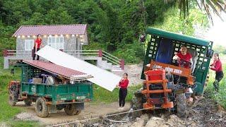 Truck Stuck In Mud While Transporting Construction Materials for Ly Phuc Vy | Daily Farm