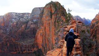 Angels Landing Hike - Ascent & Descent | Zion National Park | Utah | 4K | GoPro HERO 7 Black