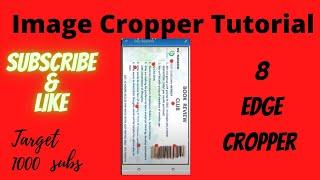 Doc scanner / Cam scanner Flutter 8 Edge  Image Cropper Tutorial Using OpenCV. With Source Code.