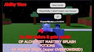 Use this OP Alchemist Mastery Trick before it gets nerfed! (Roblox Ability Wars)