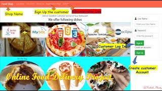 Online Food Delivery Application project using #Java,#Servlet,#Jsp,#Js #mysql with source code