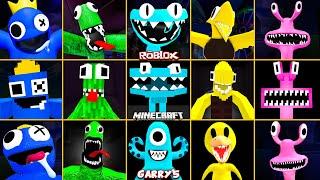 ROBLOX Rainbow Friends Chapter 2 ALL JUMPSCARES vs MINECRAFT vs Garry's Mod