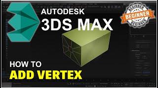 3Ds Max How To Add Vertex Tutorial