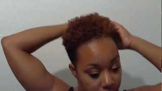 my new haircolor on a twa