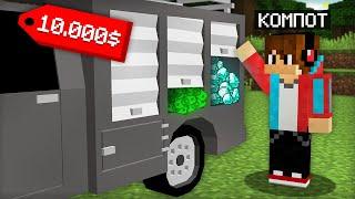 Я КУПИЛ СЕЙФ МАШИНУ И ВОТ ЧТО ЛЕЖАЛО ВНУТРИ В МАЙНКРАФТ | Компот Minecraft