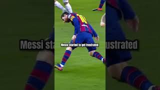 how messi get his only red card #leo #football #barca