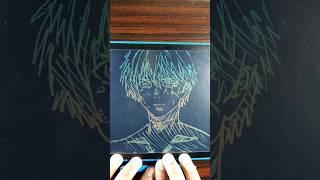 How to draw Ken Kaneki from tokyo ghoul lcd drawing #shorts #anime #drawing #kaneki #歌ってみた