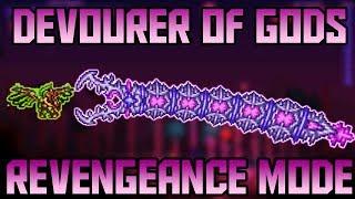 How to Beat the Devourer of Gods in Revengeance Mode! Calamity Mod Boss Guide!