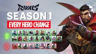 EVERY HERO CHANGE for Season 1 | Marvel Rivals