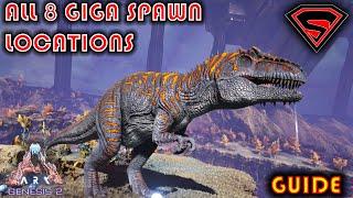 ARK GENESIS 2 ALL GIGA SPAWN LOCATIONS [EVERY GIGA SPAWN LOCATION IN GENESIS 2]