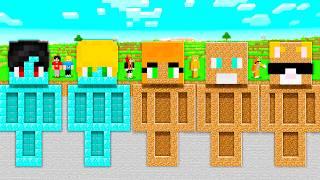 Família Rica do Kass e KR vs. Família Pobre dos Amigos no Minecraft!