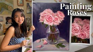 Bring beauty into your daily life  oil paint with me + week in my art studio //dreamy art vlog