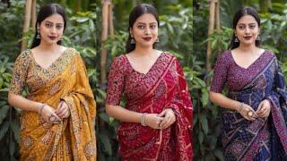 New Printed Designer Saree Catalog | Latest Party Wear Sarees I Wholesale price