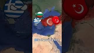 Istanbul (Not Constantinople) Countryballs Türkiye, Greece and Bulgaria