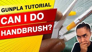 HAND BRUSH CUSTOM PAINT  - GUNPLA / GUNDAM ガンダム TUTORIAL