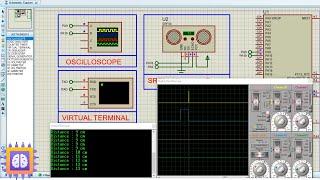 HC-SR04 Ultrasonic Distance Sensor and STM32 | Proteus Simulation