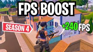 BEST FORTNITE Season 4 FPS Boost Guide and Optimized Performance Settings ️(0 Ping + 0 Input Delay)