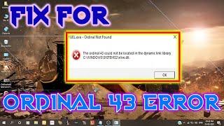 Ordinal 43 could not be located issue fix | xlive.dll error fix