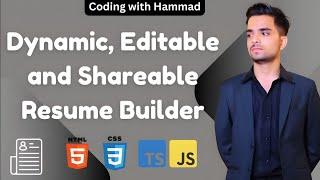 CREATE Your Dream Resume with HTML, CSS and Typescript!